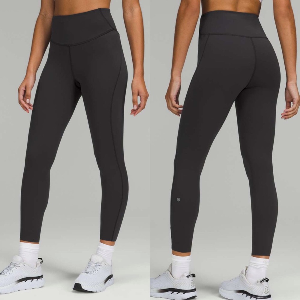 NWT Lululemon Base Pace High-Rise Running Tight 25" *Brushed Nulux, Black